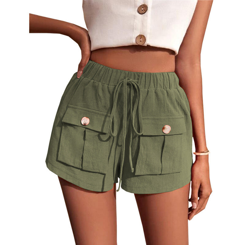 Fashion Pocket Loose Cargo Short