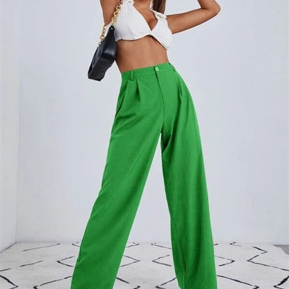 Fashion High Waist Casual Wide-Leg Pants