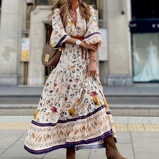 Fashion Bohemian Printed Long Dress