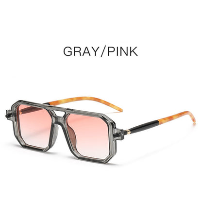 Fashion Double Beam Square Sunglasses