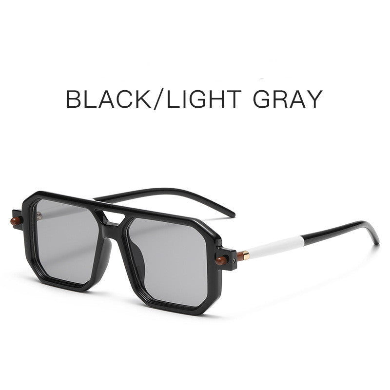 Fashion Double Beam Square Sunglasses