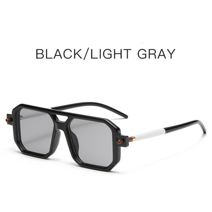 Fashion Double Beam Square Sunglasses