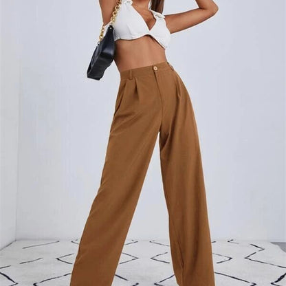 Fashion High Waist Casual Wide-Leg Pants