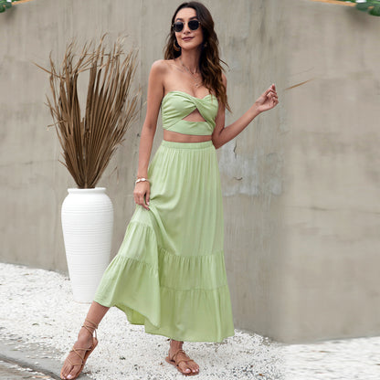 Fashion Ruffles Long Skirt