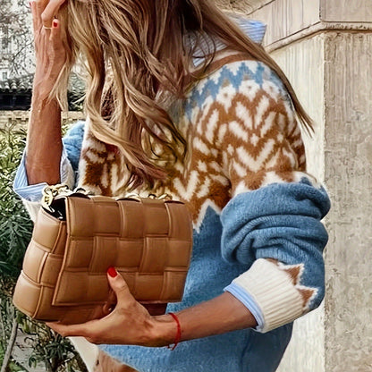 Fashion Loose Round Neck Ethnic Sweater