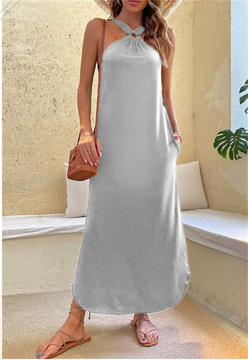 Fashion Halter Maxi Dress