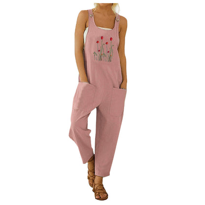 Fashion Embroidered Jumpsuits