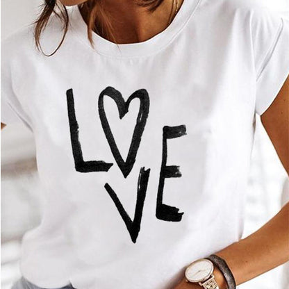 Fashion Daily Short Sleeve Casual Cotton T-shirt