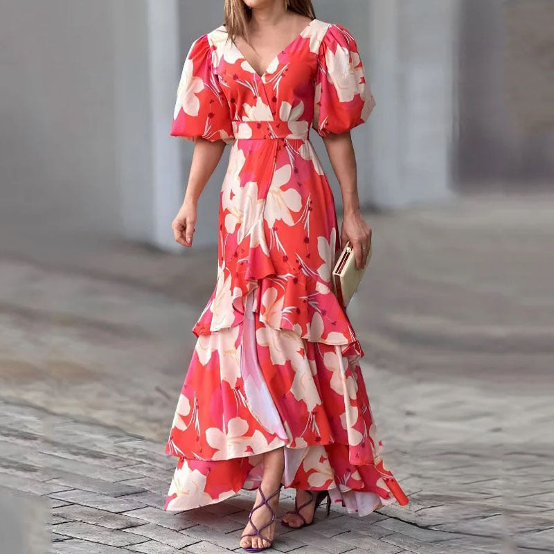 Fashion Casual Printed Dress