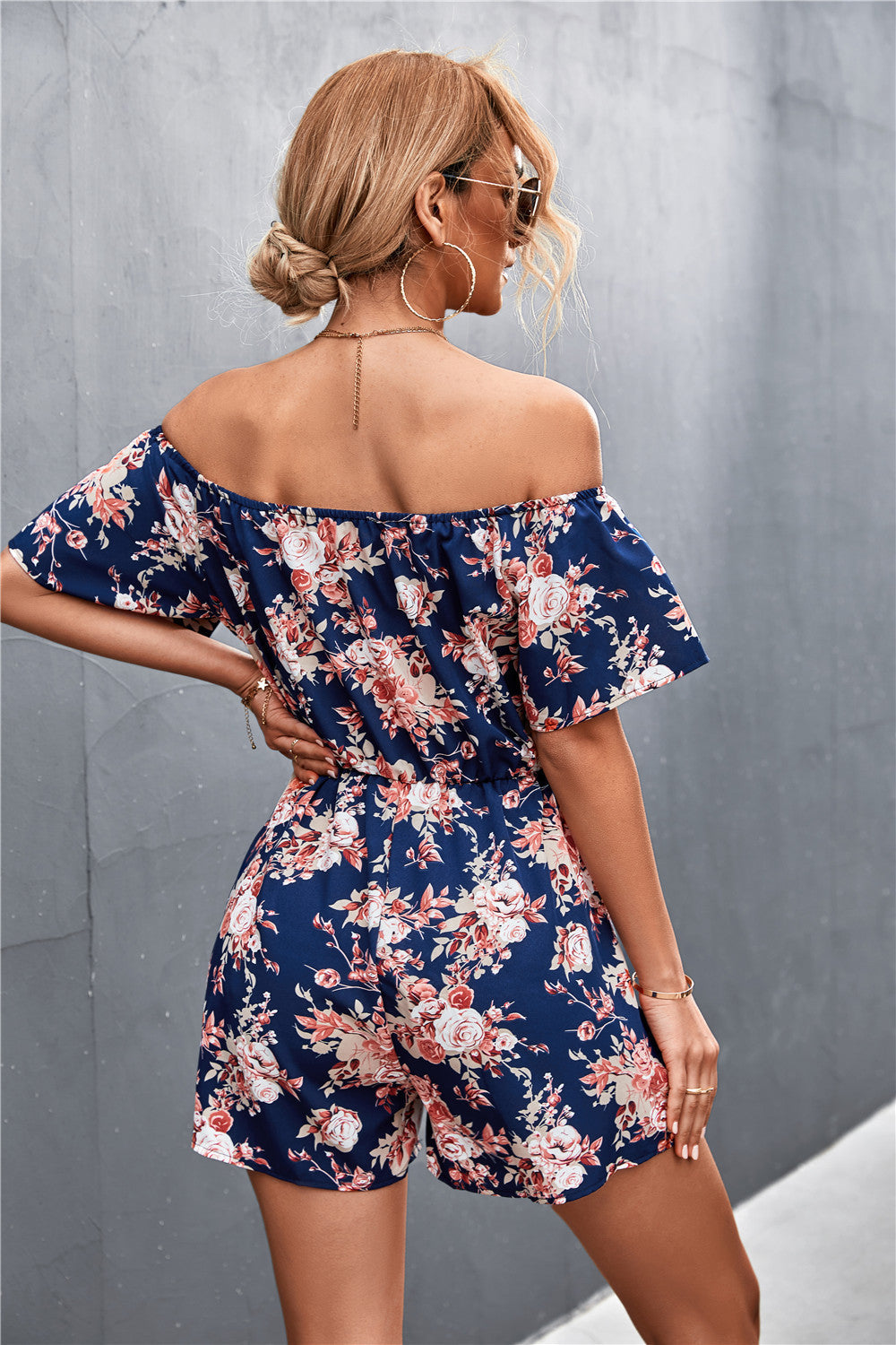 Fashion Floral Jumpsuit Set