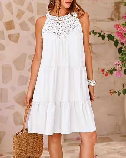 Fashion Halter-neck A-line Dress