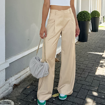 Fashion High Waist Wide Leg Pants