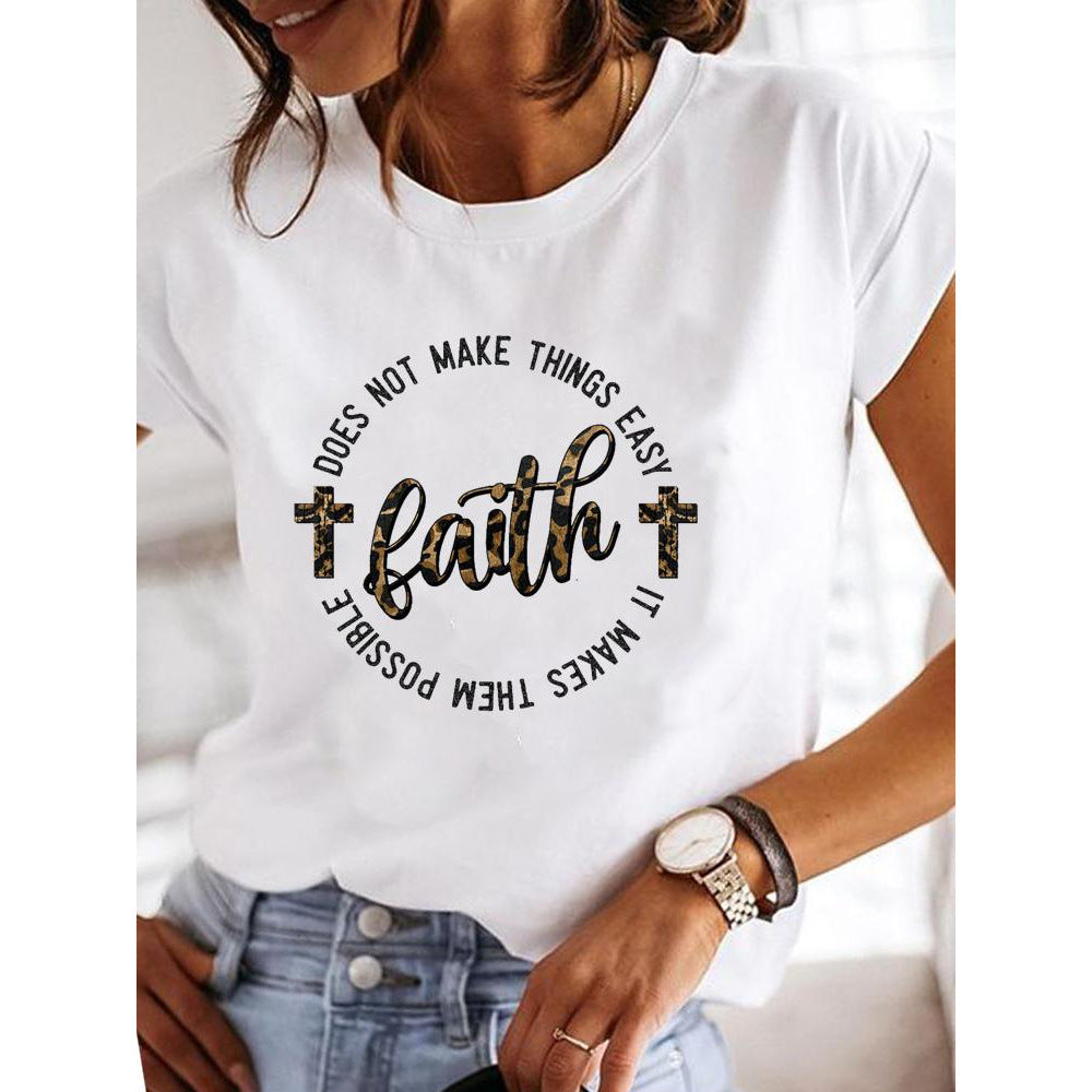 Fashion Daily Short Sleeve Casual Cotton T-shirt